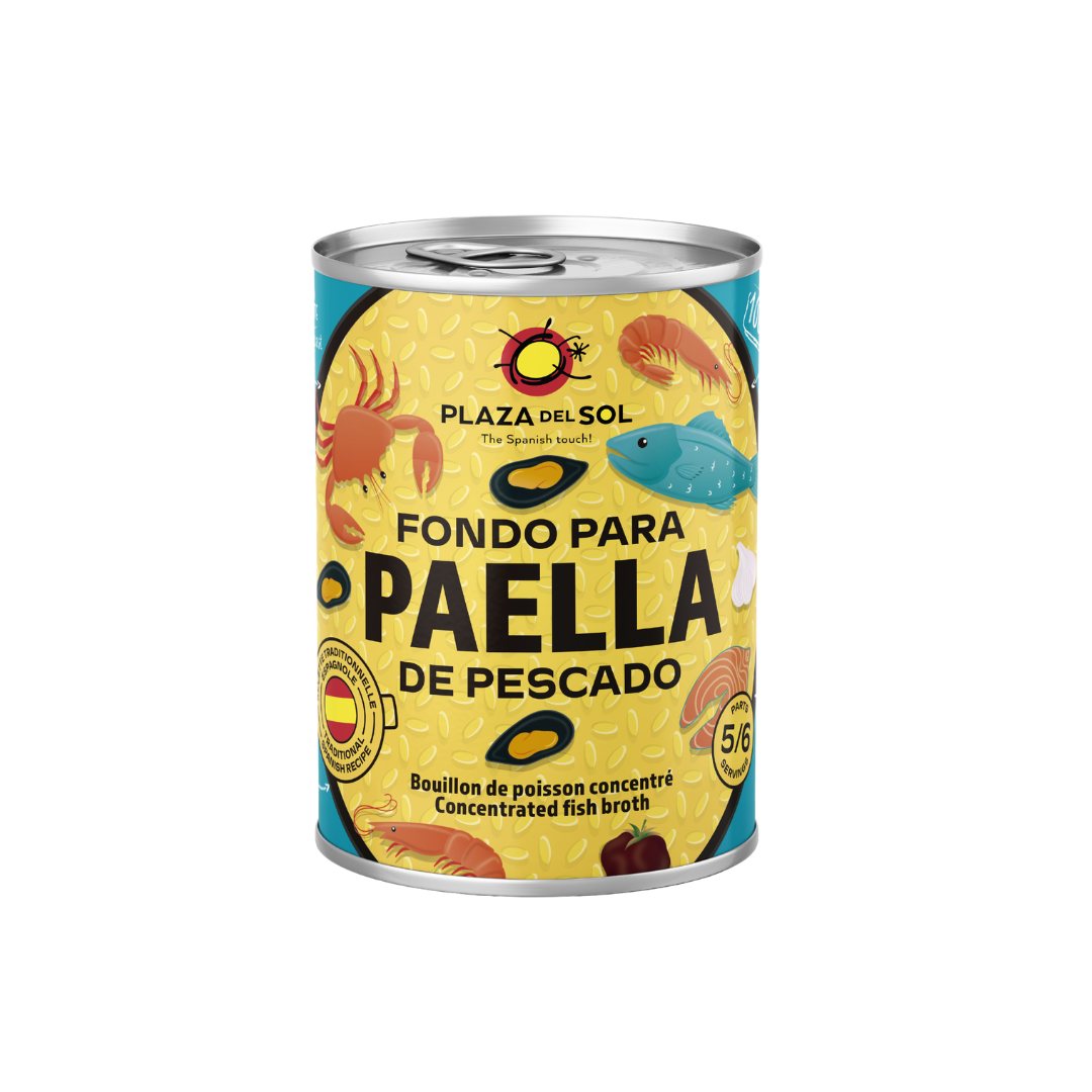 Fondo para Paella de Pescado — Plaza del Sol