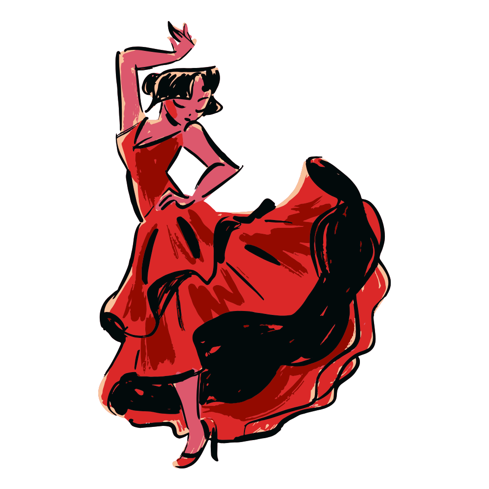 Ilustración decorativa de Plaza del Sol